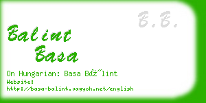 balint basa business card